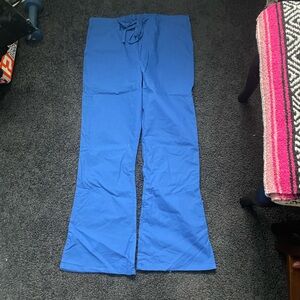 Blue Drawstring Scrub Pants